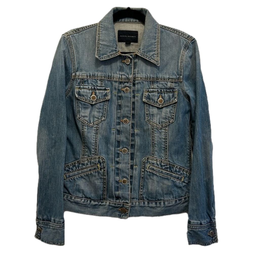 Banana Republic Blue Jean Jacket with Vintage Style